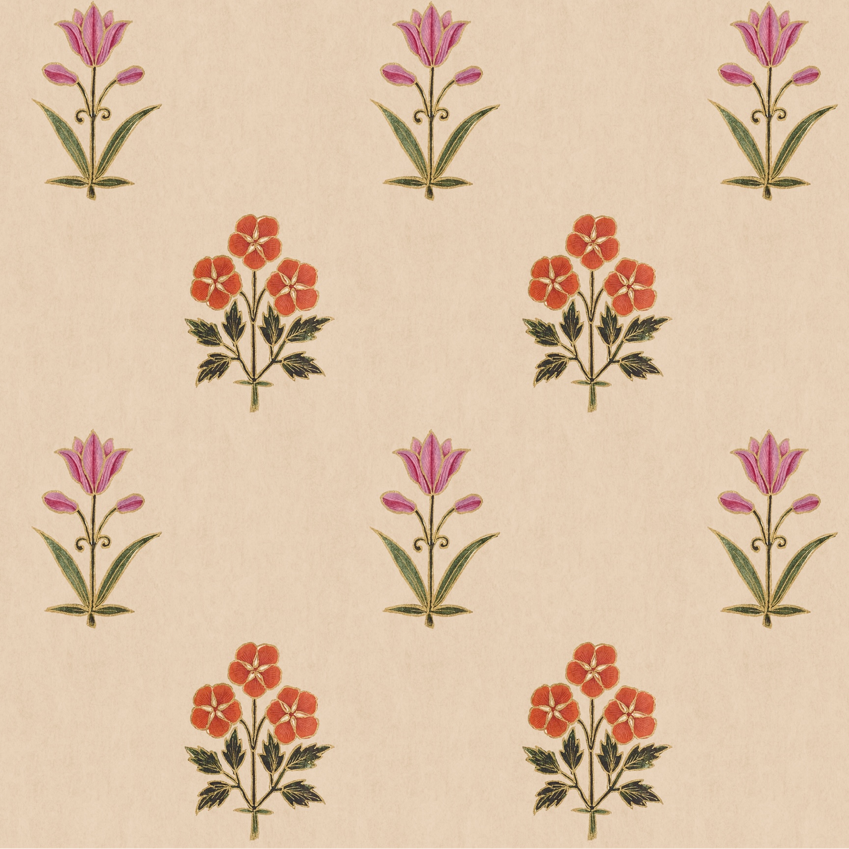 Sultana Linen Fabric - Gold