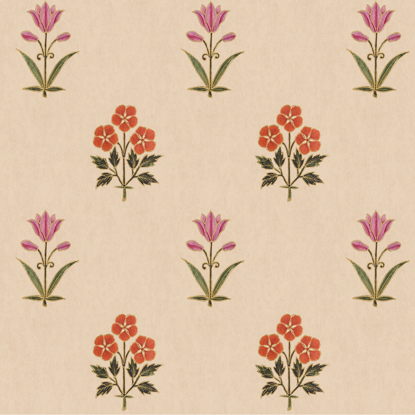 Sultana Linen Fabric - Gold