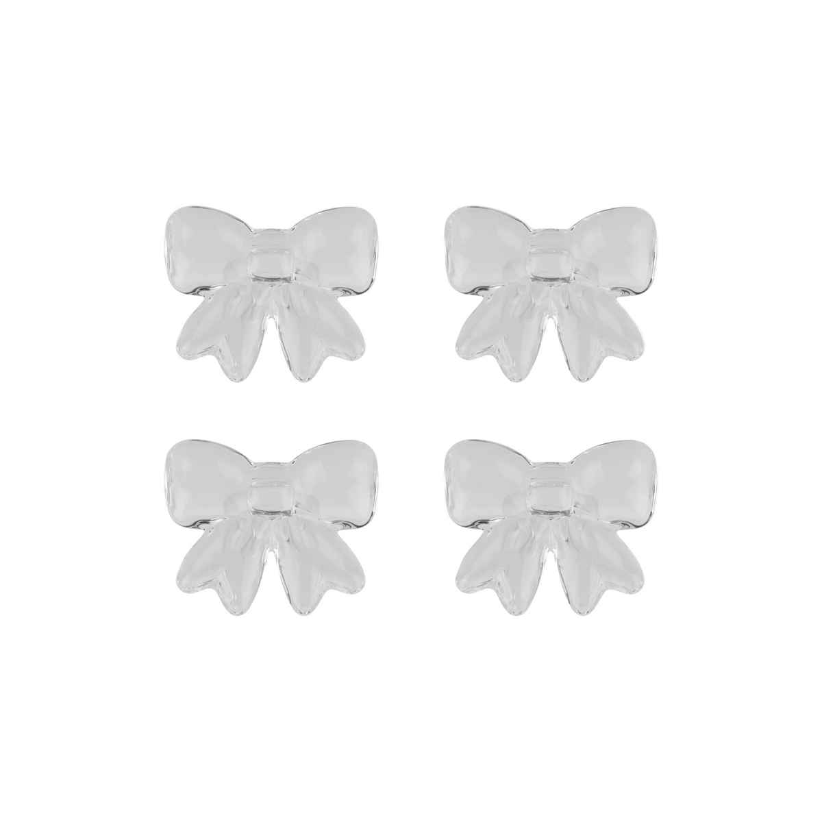 Bow Napkin Rings Clear