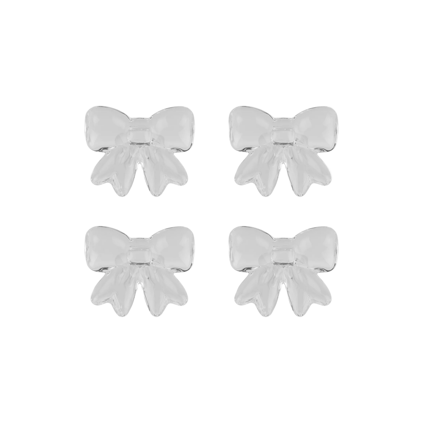 Bow Napkin Rings Clear