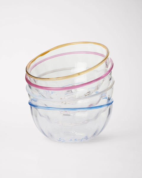 Peter Bowl | Set of Four Mixed Colours