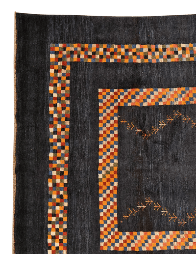 Gabbeh — Hand-knotted, 285x397 cm, Blue, 100% Virgin Wool | View 3