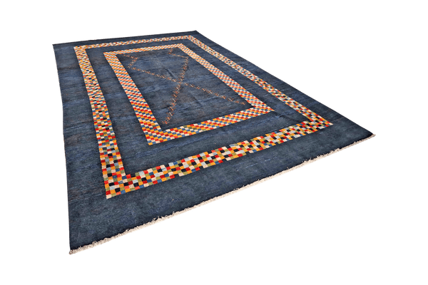 Gabbeh — Hand-knotted, 285x397 cm, Blue, 100% Virgin Wool | View 5