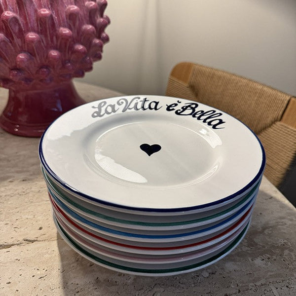 Set of 6 Plates La Famiglia – 20cm