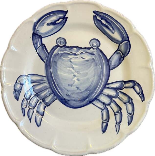 Mare Plate 20 cm Blue Crab