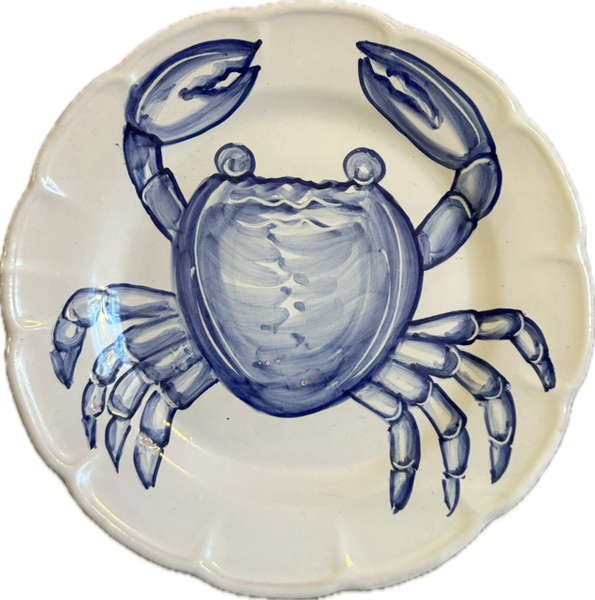 Mare Plate 25 cm Blue Crab