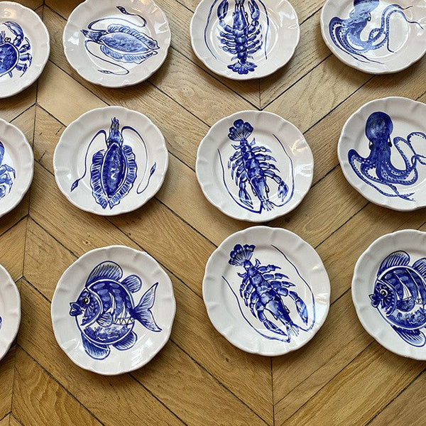 Mare Plate 20 cm Blue Crab