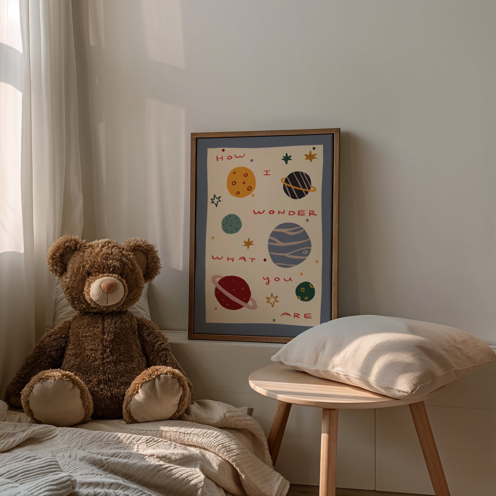 Planets And Stars | Playroom Print | UNFRAMED