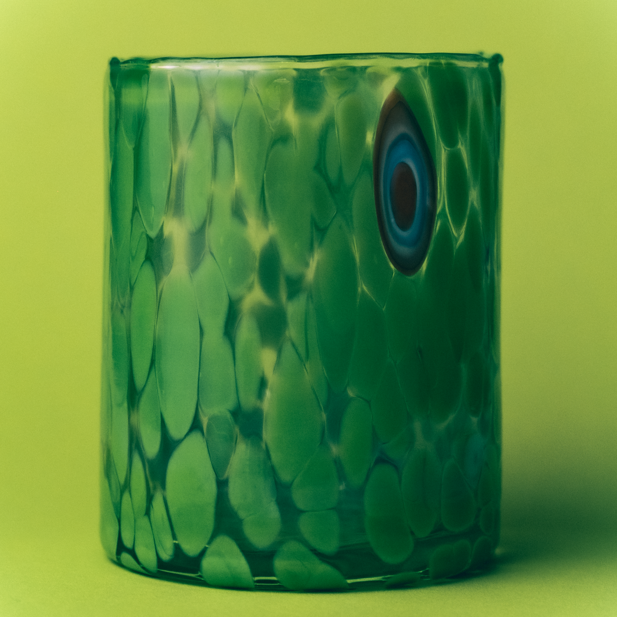 Murano Glass Tumbler, Green