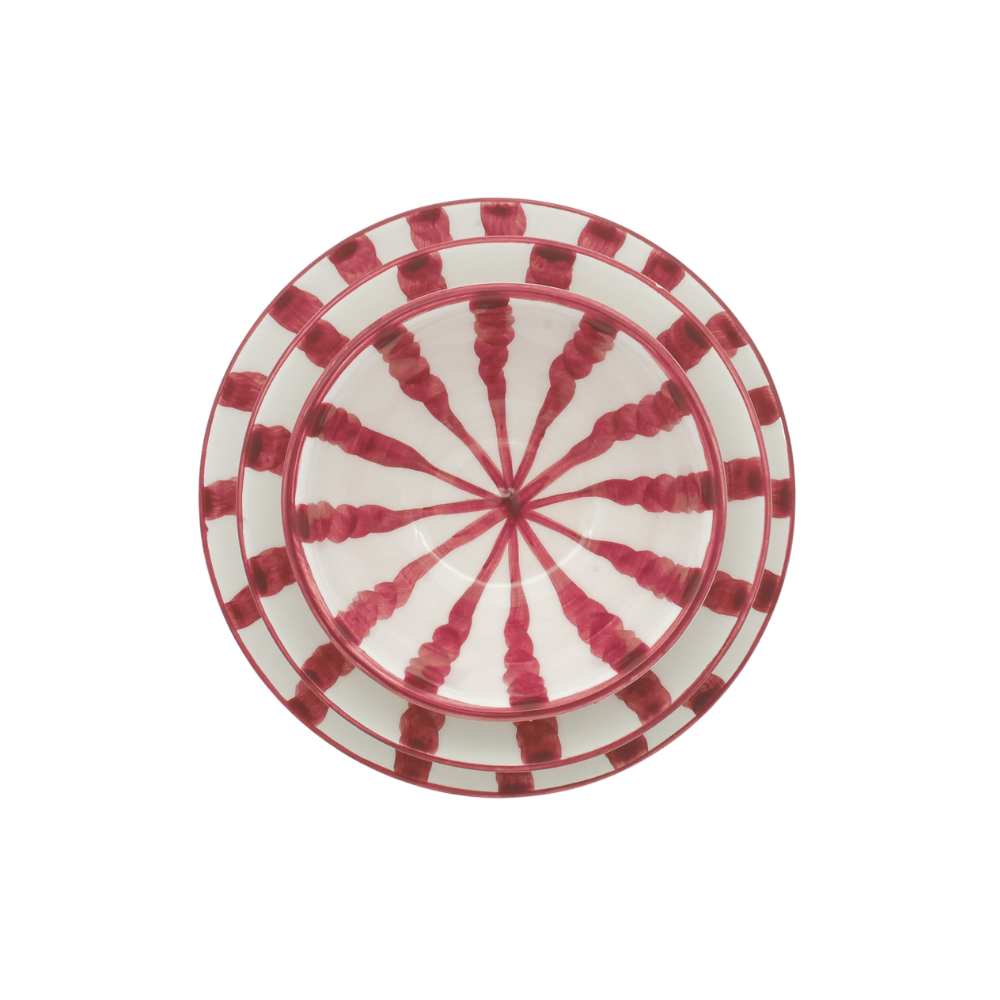 Wave Dinner Plate - Grenadine