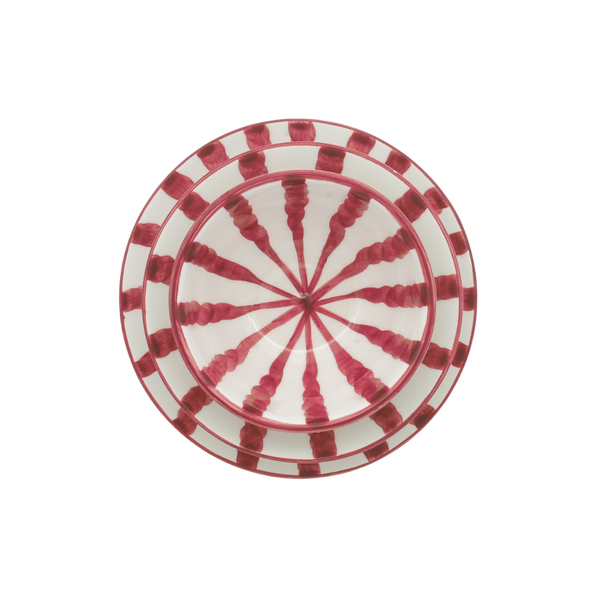 Wave Dinner Plate - Grenadine