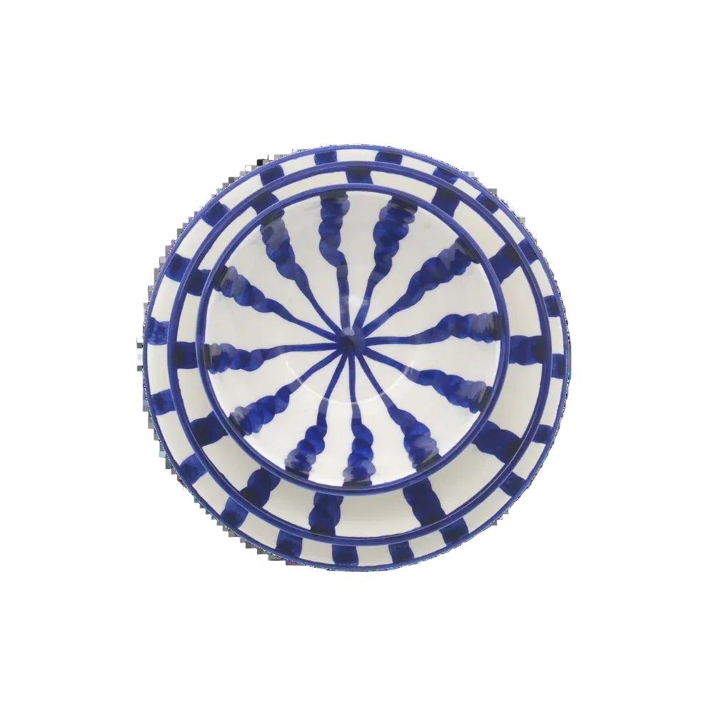 Wave Dinner Set - Azure - 3 Piece