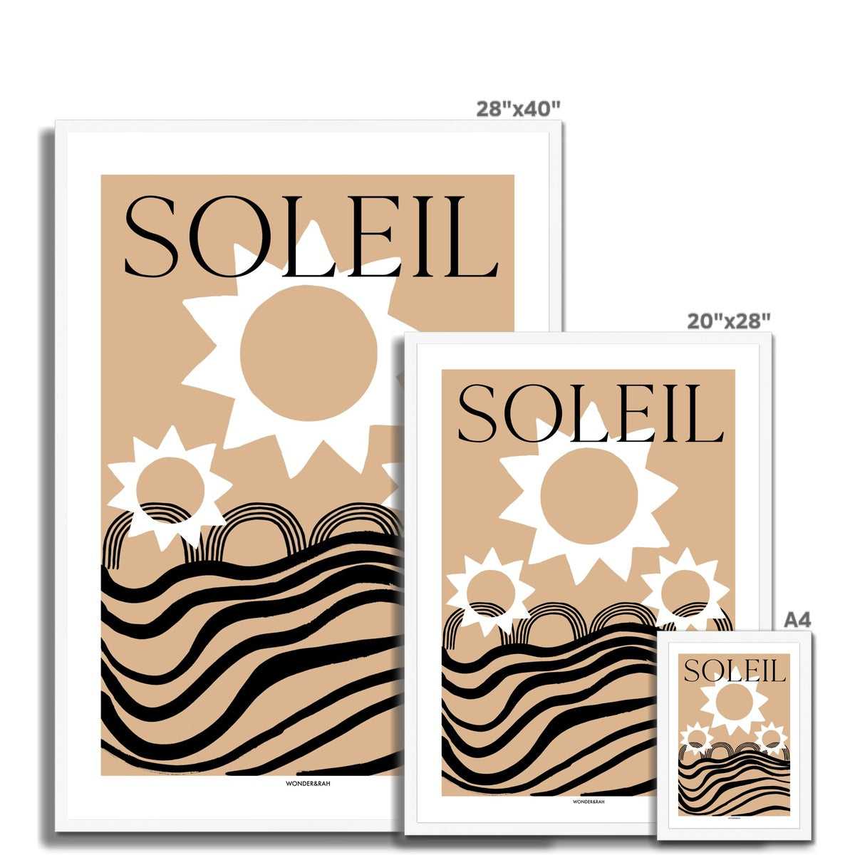 Soleil Abstract (Text) Print