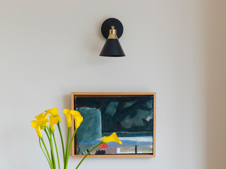 Charcoal Cone Wall Light