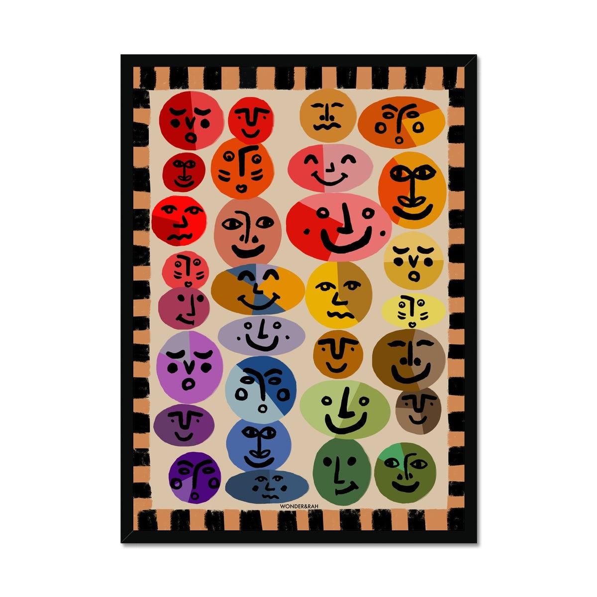 Faces Art Print