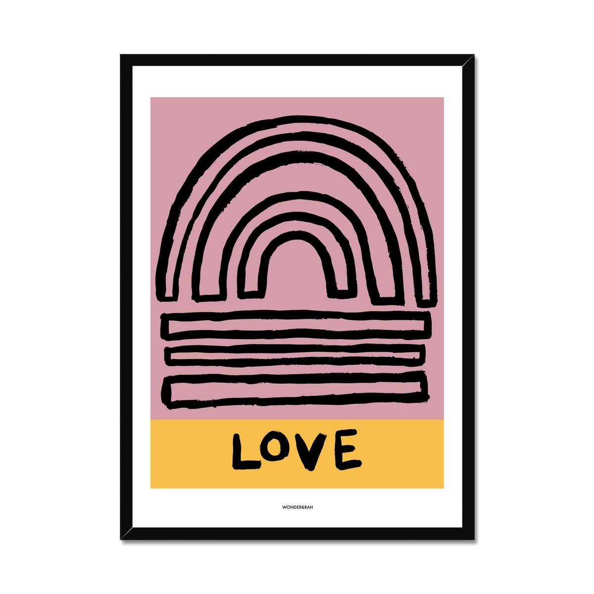 Happy Love Abstract Print