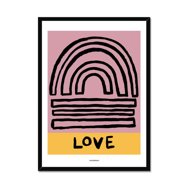 Happy Love Abstract Print