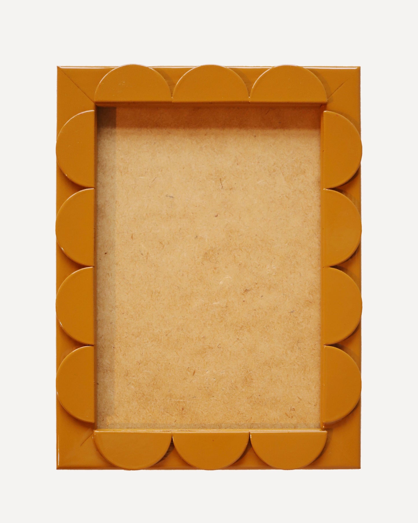 Mustard Lacquered Scallop Frame