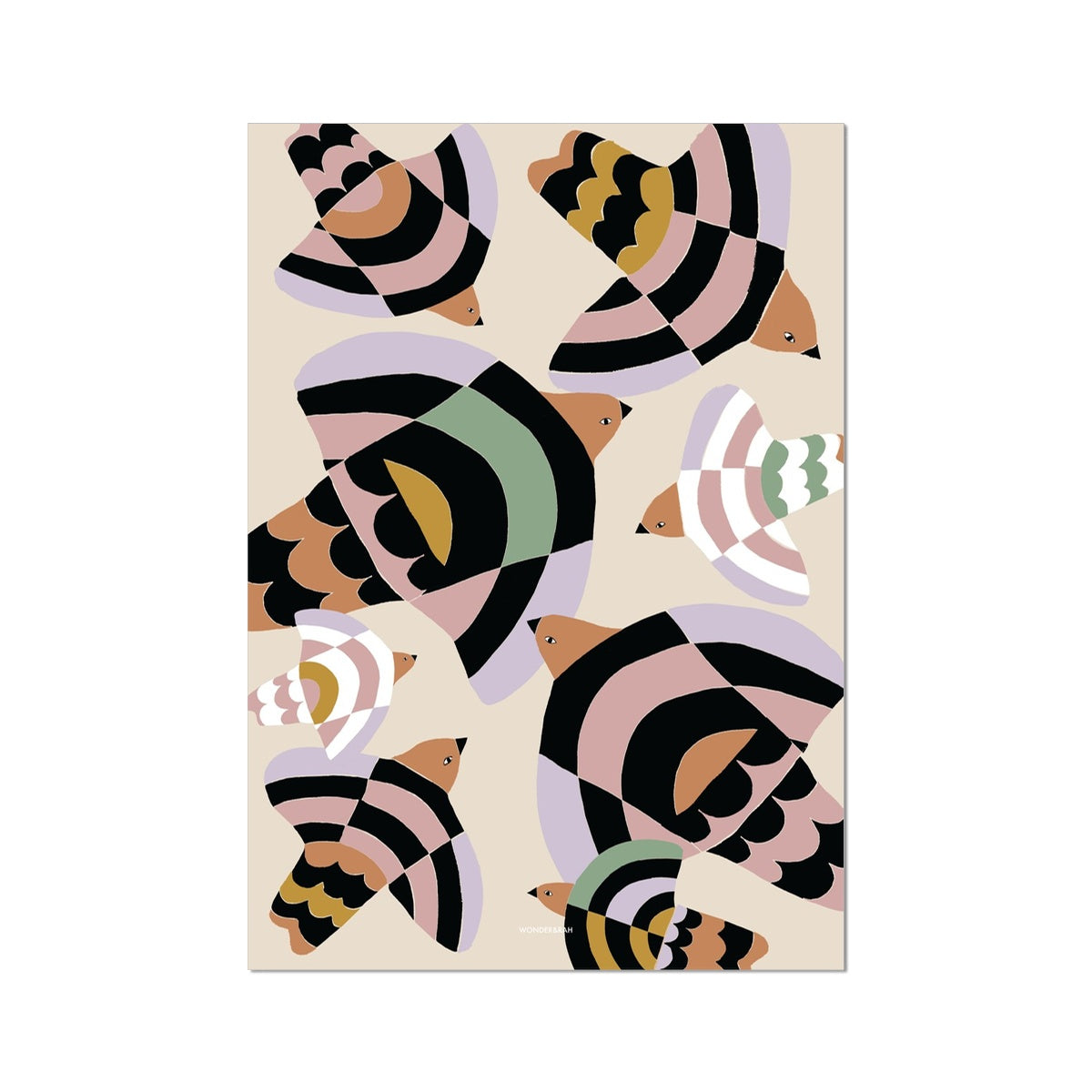 Spring Flock Children's Print