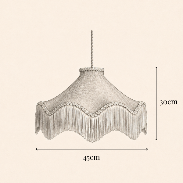 The Daisy Moiré Lampshade - Midnight