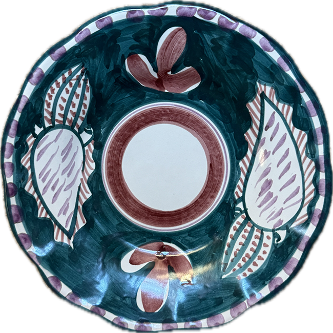 Amalfi Plate 16 cm Green Cuttlefish