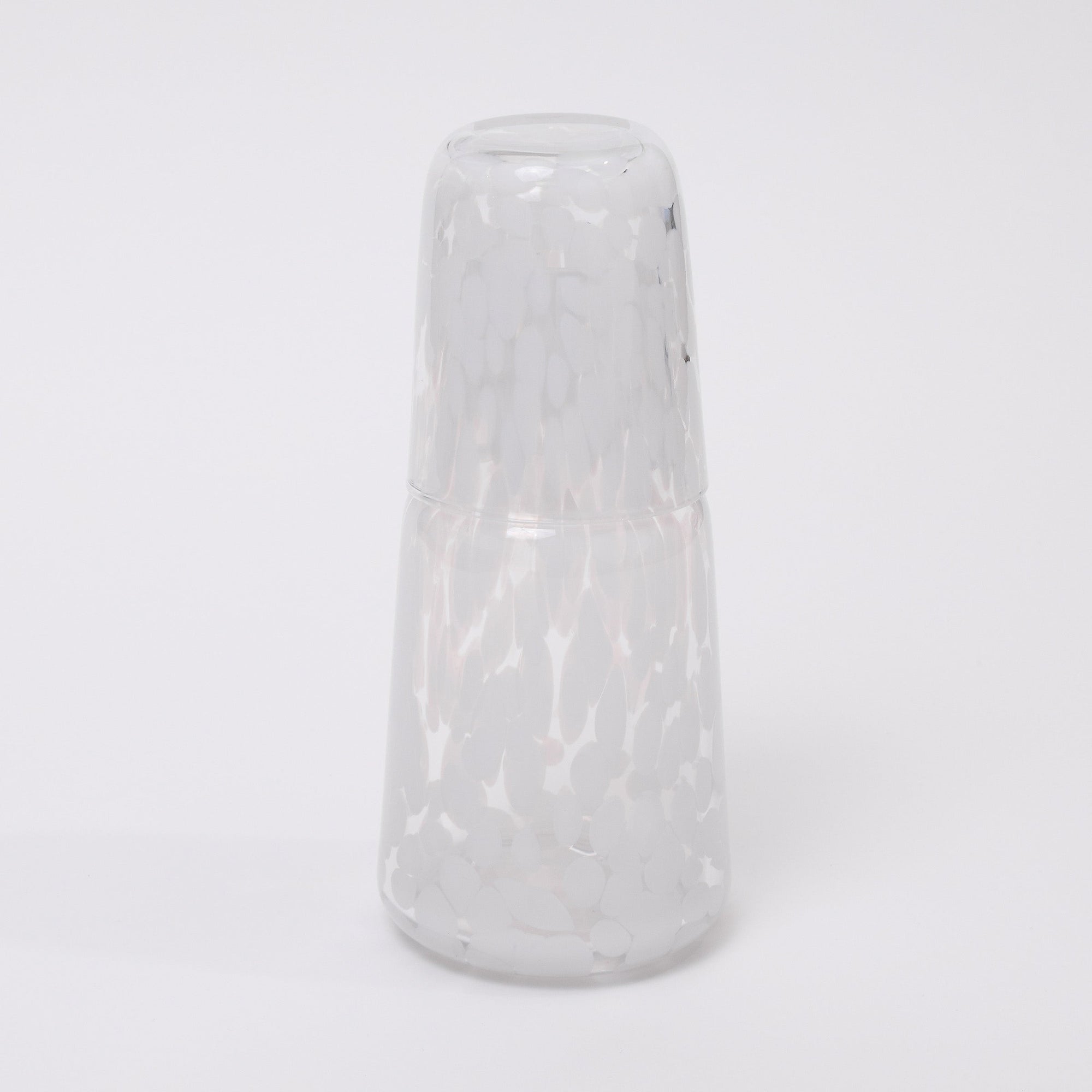 White Carafe and tumbler set