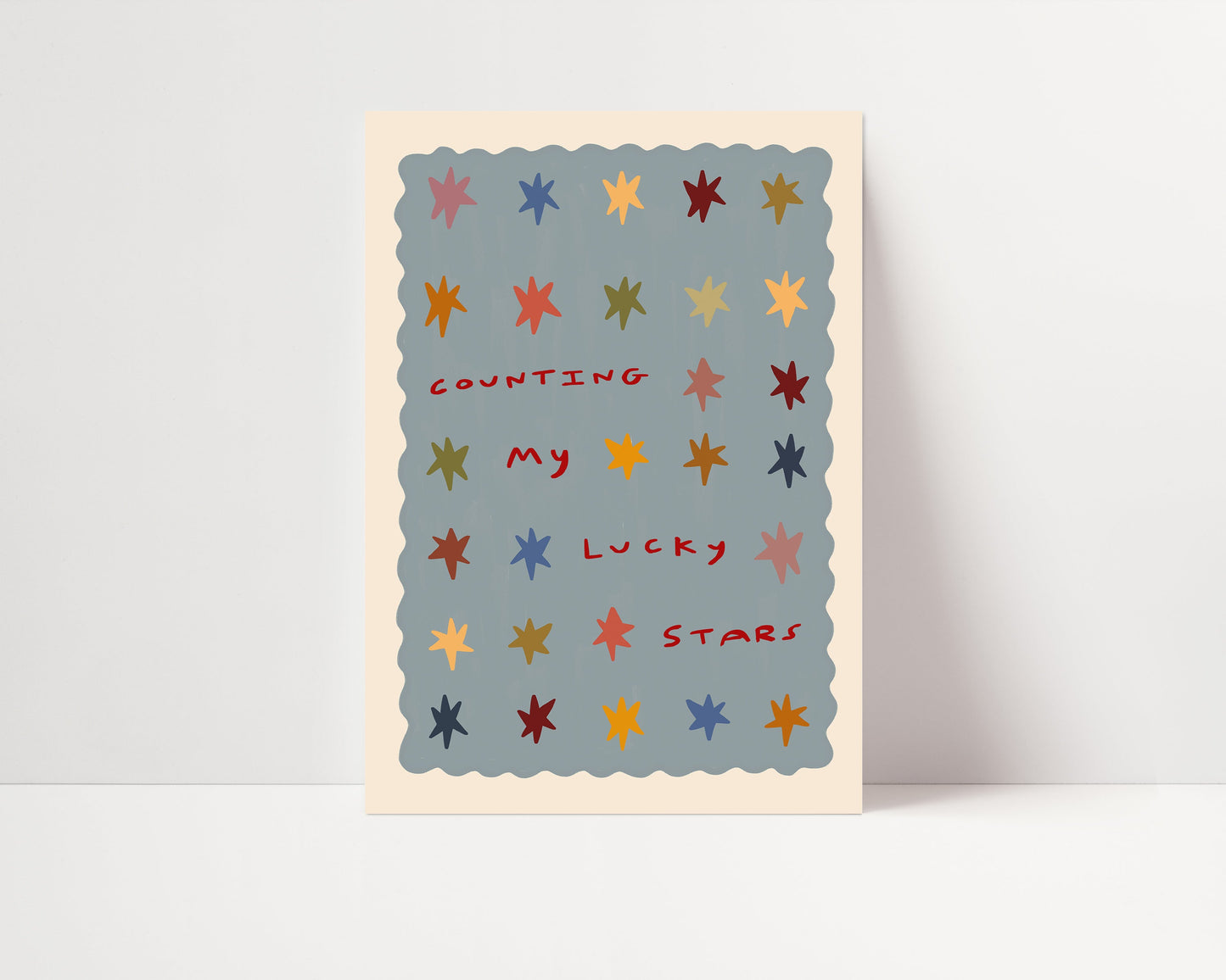 Counting Lucky Stars | Nursery Print | UNFRAMED