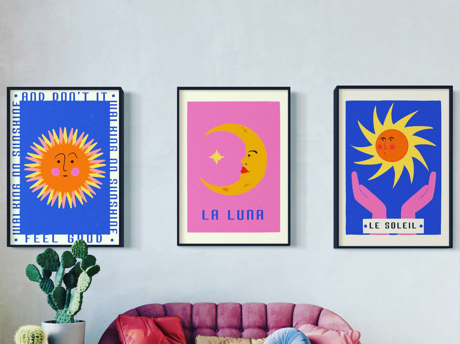 Walking on Sunshine Retro Print