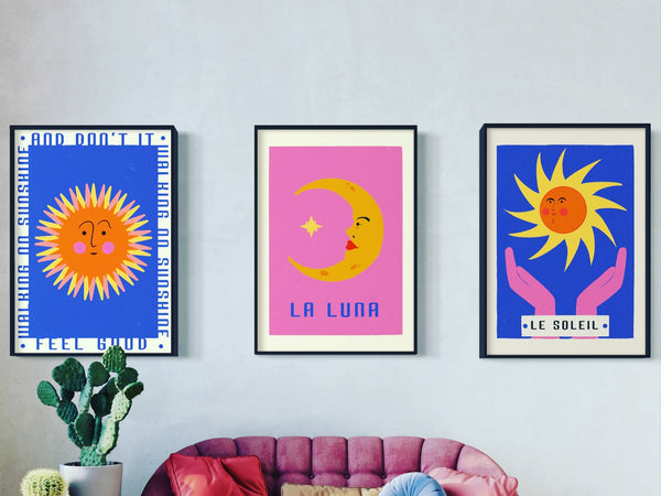 Walking on Sunshine Retro Print