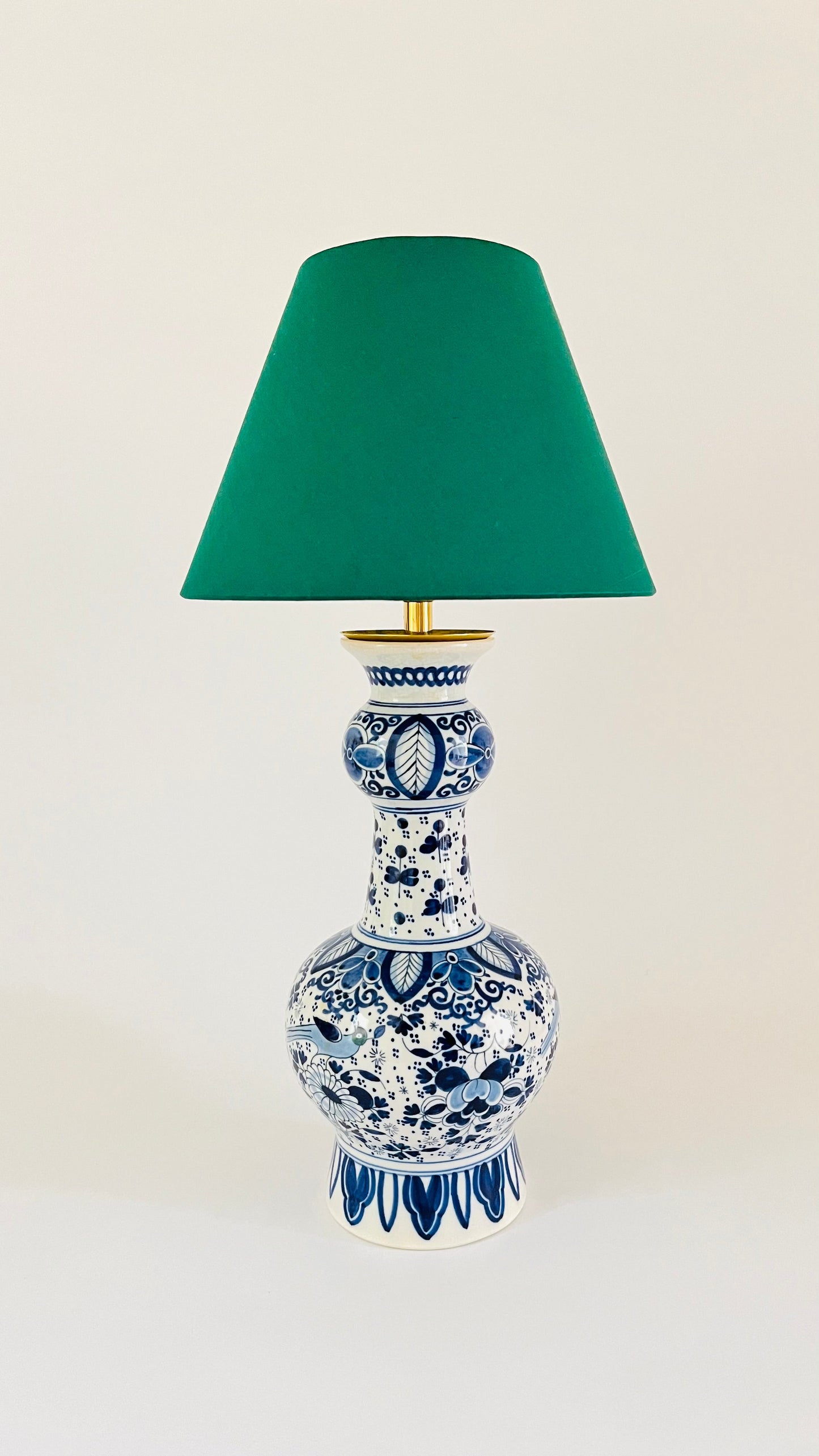Antique Delft ‘Knobbelvaas’ Lamp