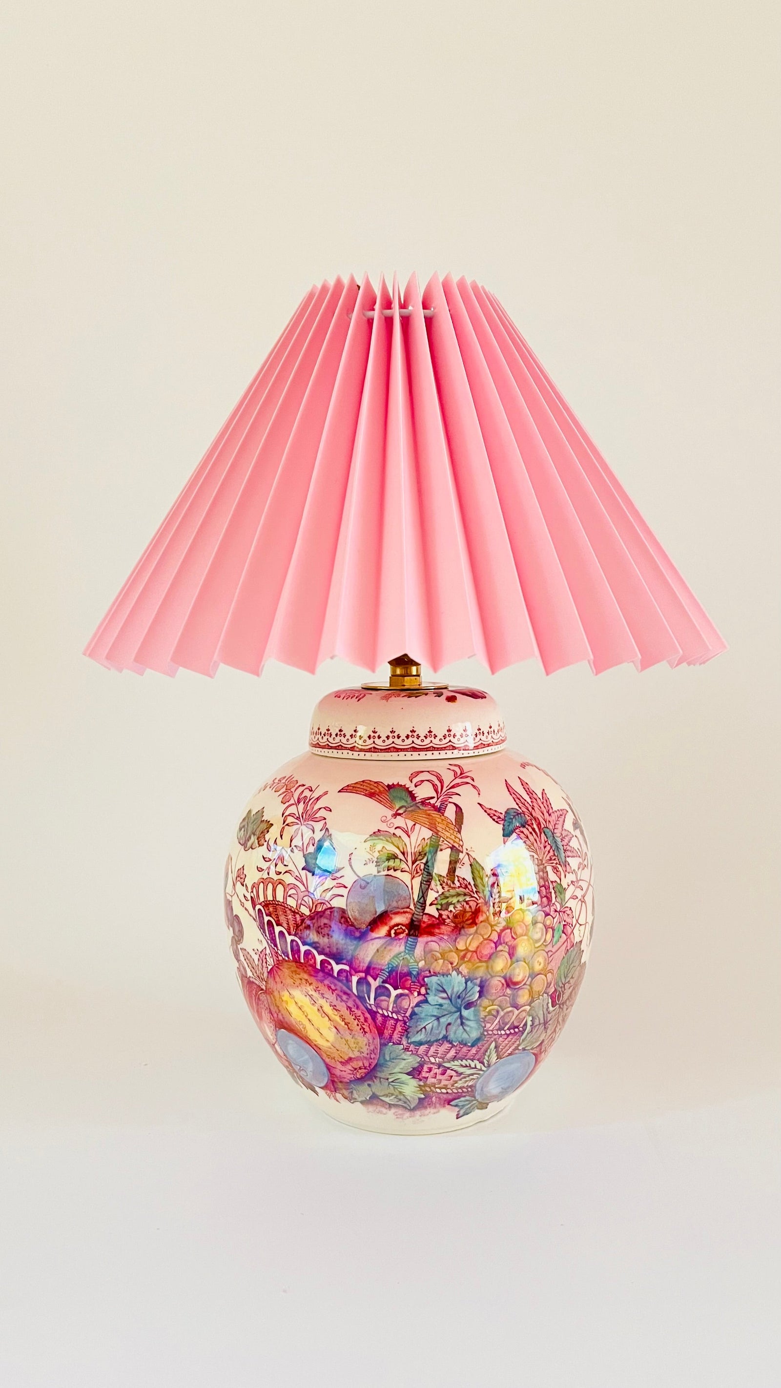 Antique Mason's Fruit Basket Lamp