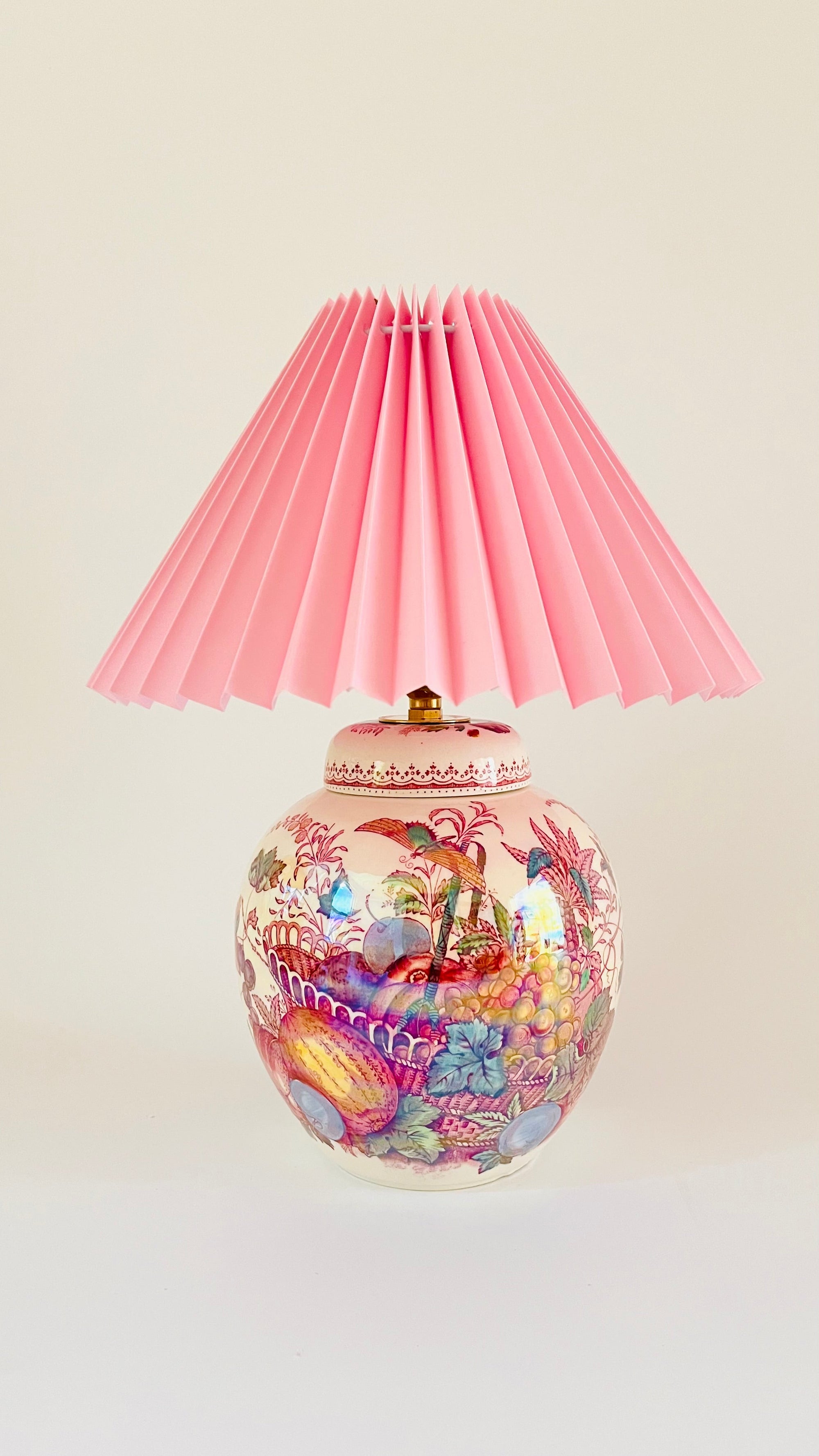 Antique Mason's Fruit Basket Lamp