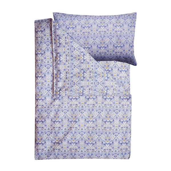 Complete Bedding Set Made With Liberty Fabric Lodden China Blue