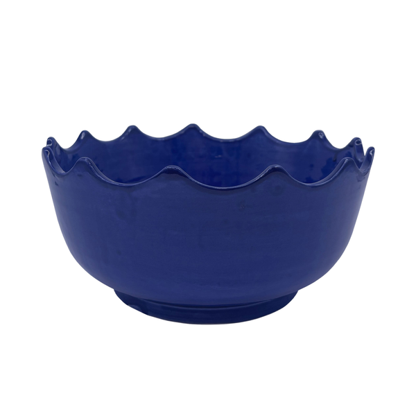 Large Scalloped Edge Bowl
