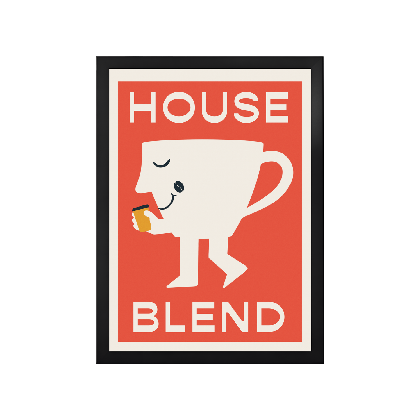 House Blend Retro Coffee Print