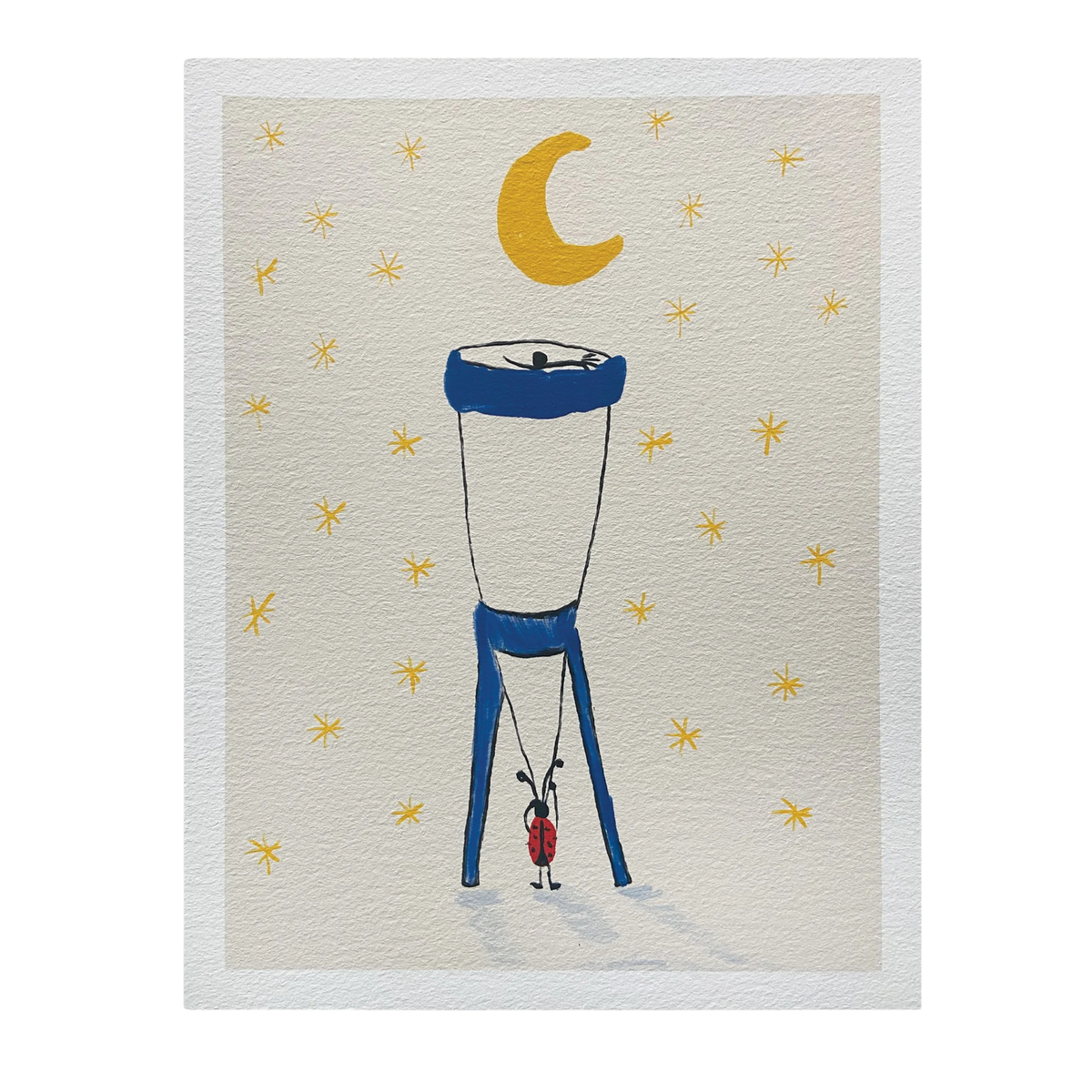 Lady & The Moon Print
