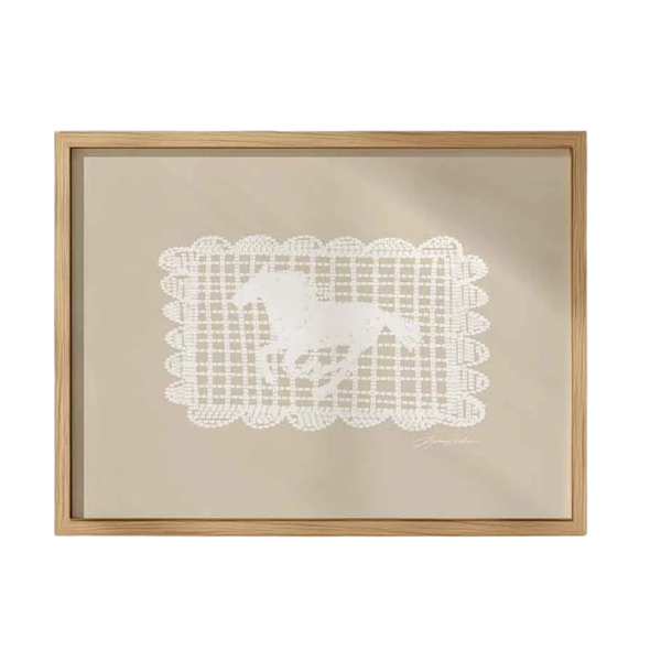 Crochet Horse Art Print