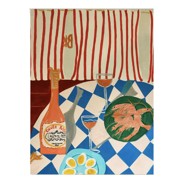 Shrimps and Champagne - Limited Edition Giclee Print