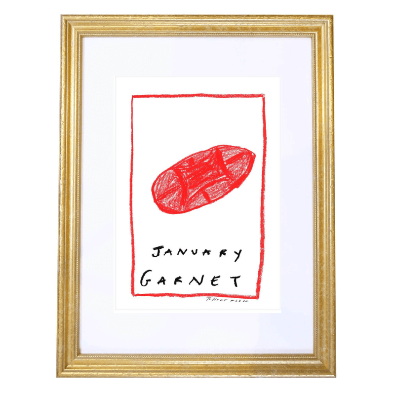 January Birthstone Art Print