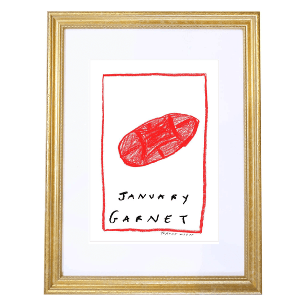 January Birthstone Art Print