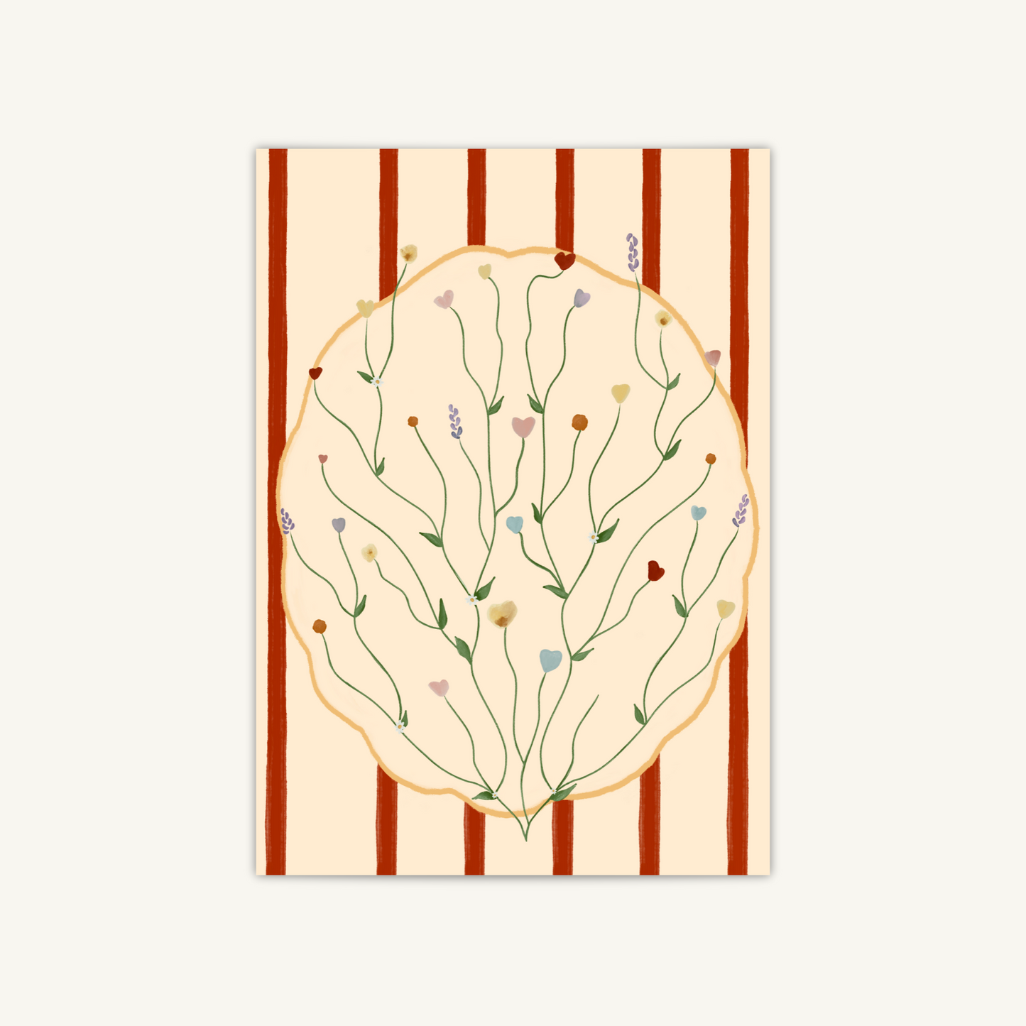 Spring Vines art print — additional product photo of the design, view 2