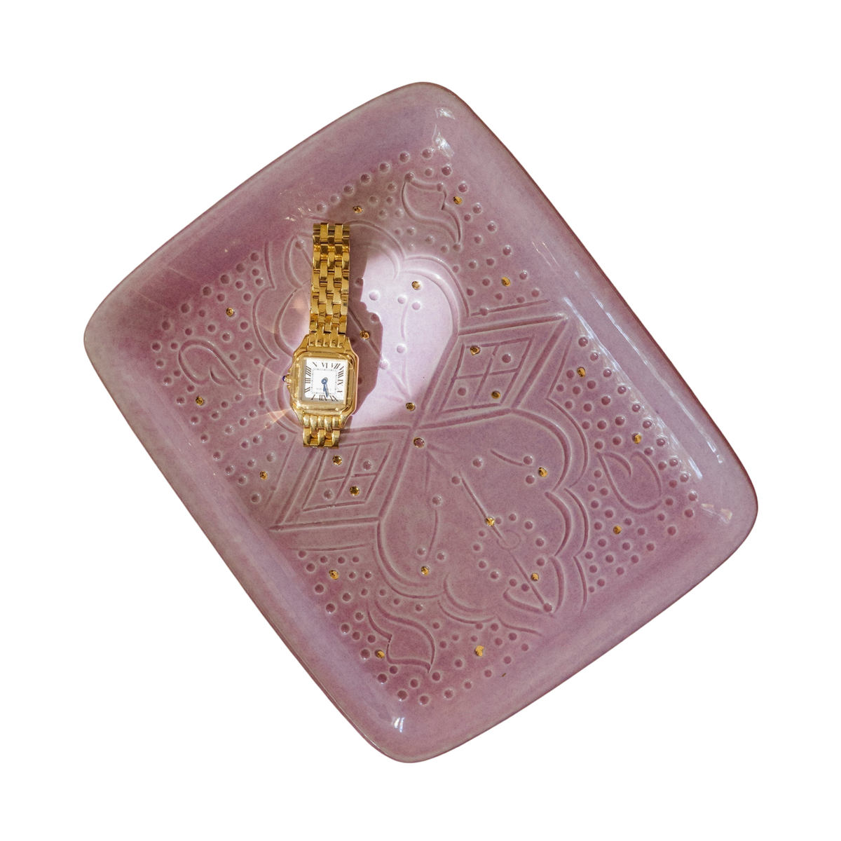 Small Decorative Tray - Empreinte Gold