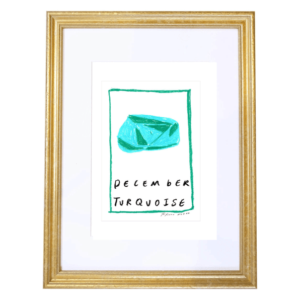 December Birthstone Art Print