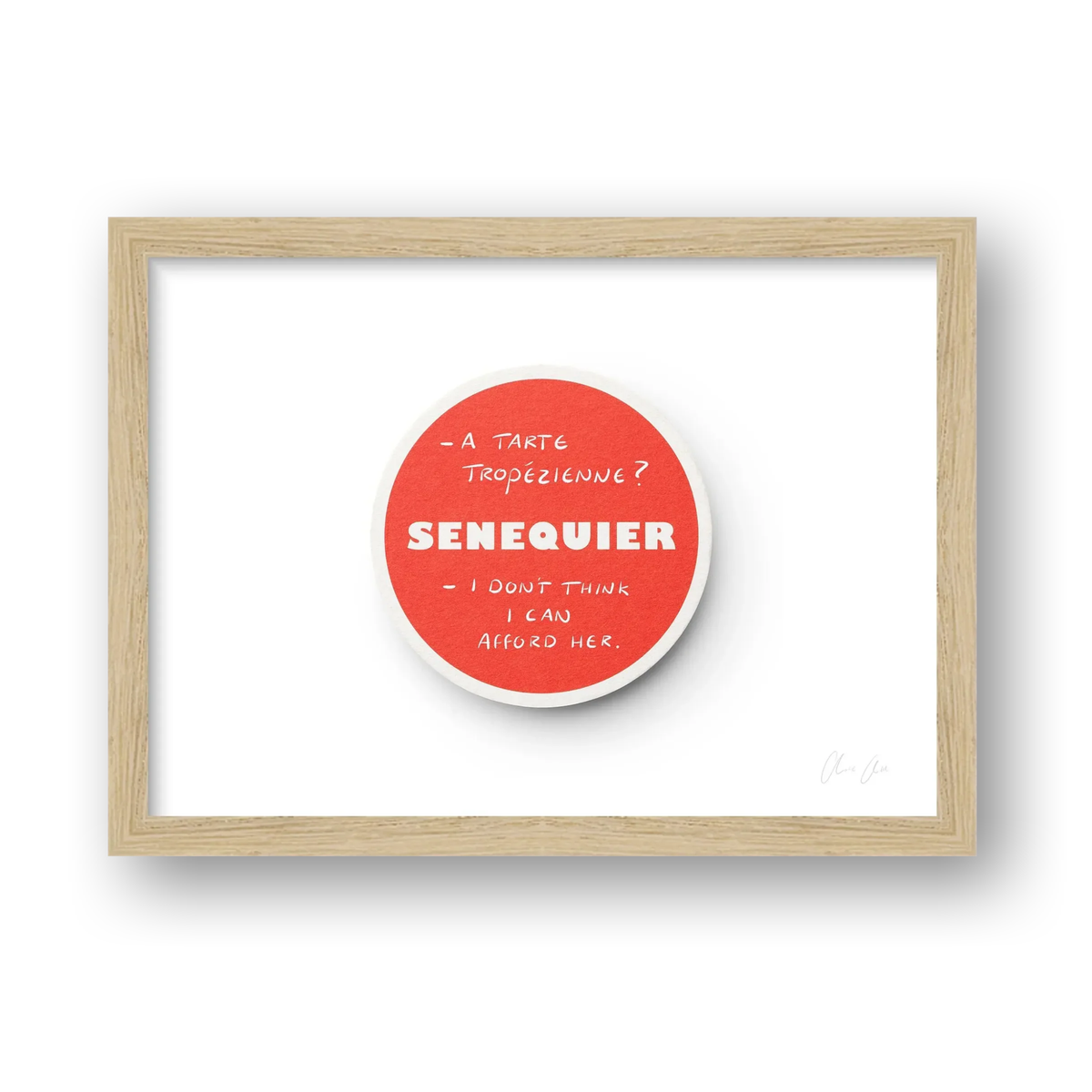 Coaster at Senequier i Print