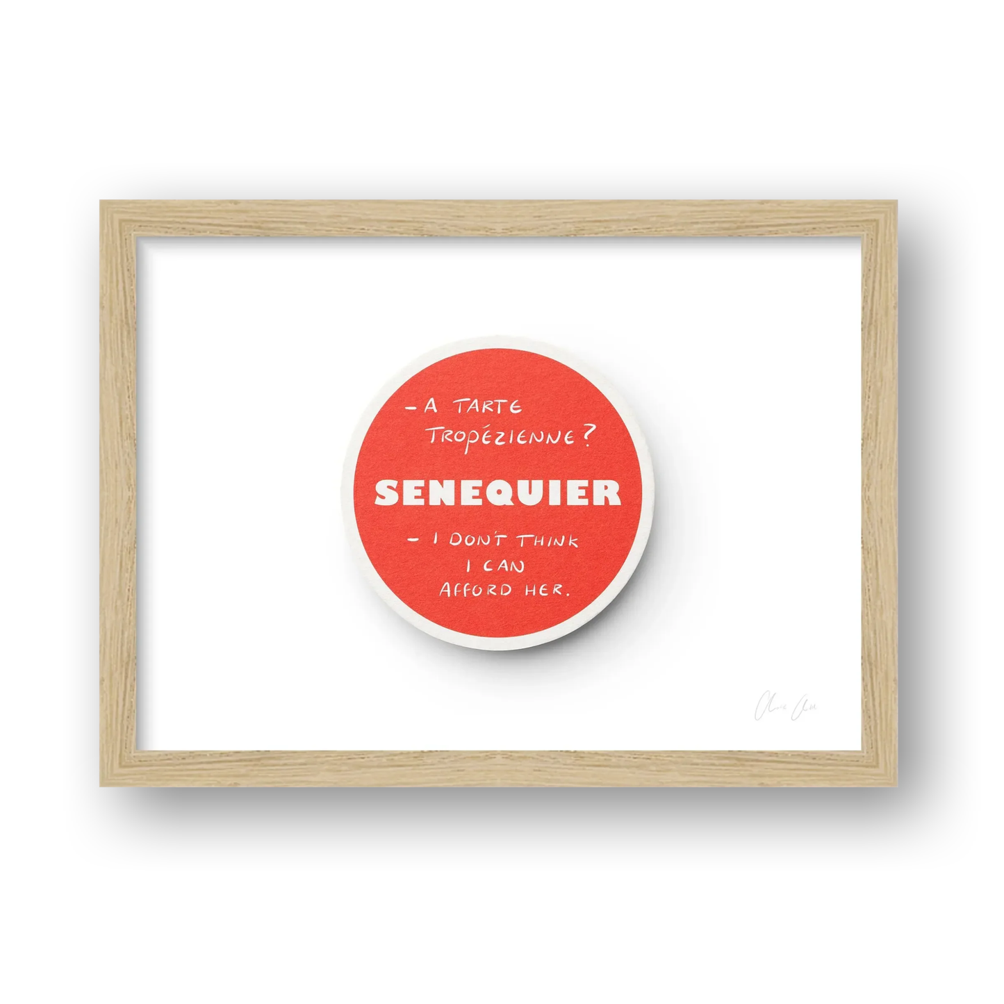 Coaster at Senequier i Print