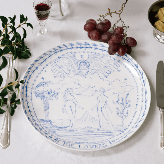 The Lovers Tarot Dinner Plate