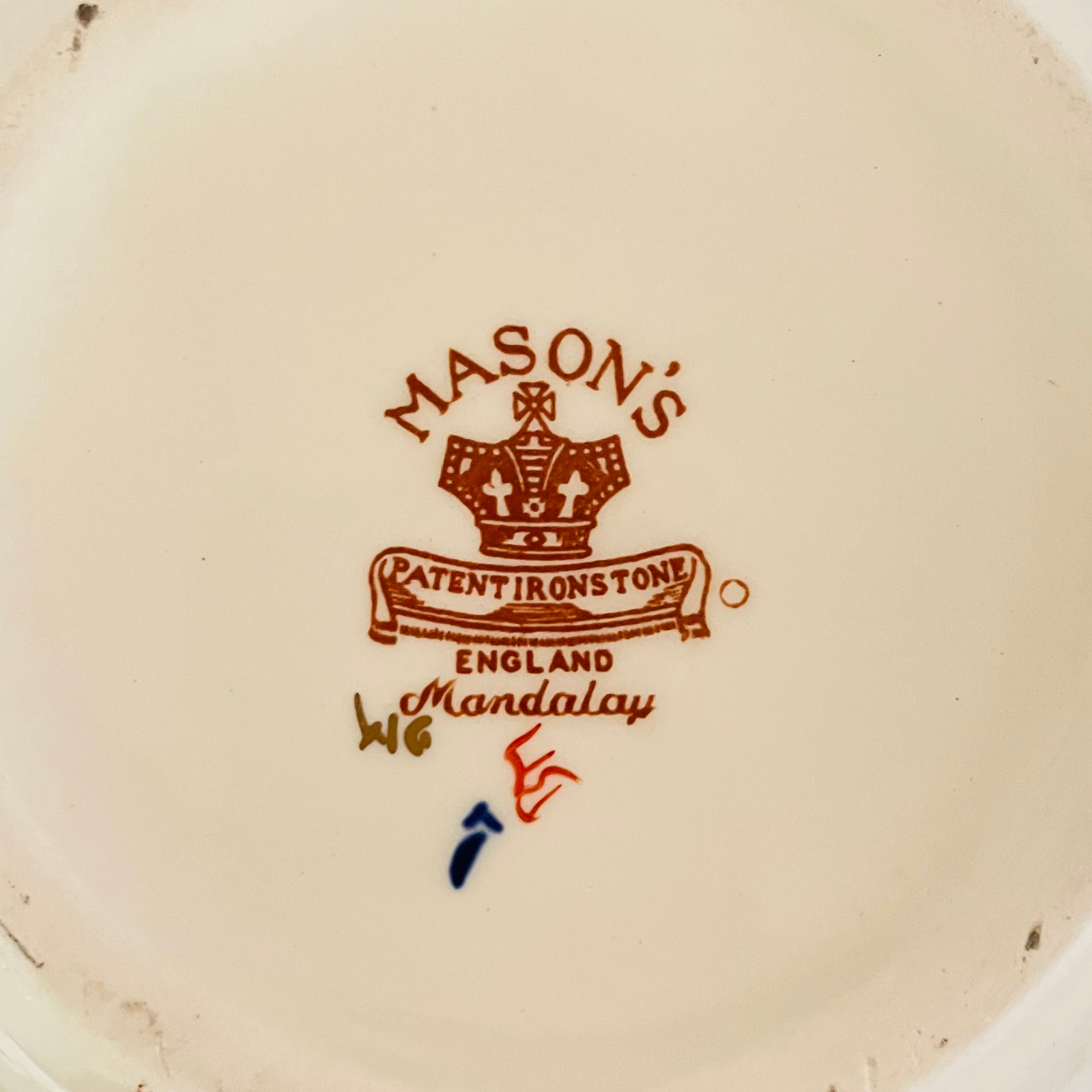 Large Antique Mason’s Lamp