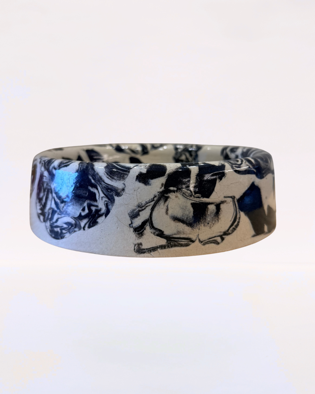 Handmade Ceramic Dog Bowl - Nerikomi