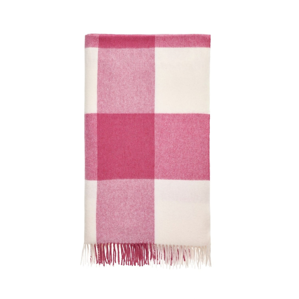 Lucy's Raspberry Checker Throw