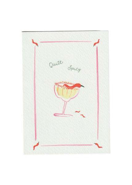 Quite Spicy Greetings Card